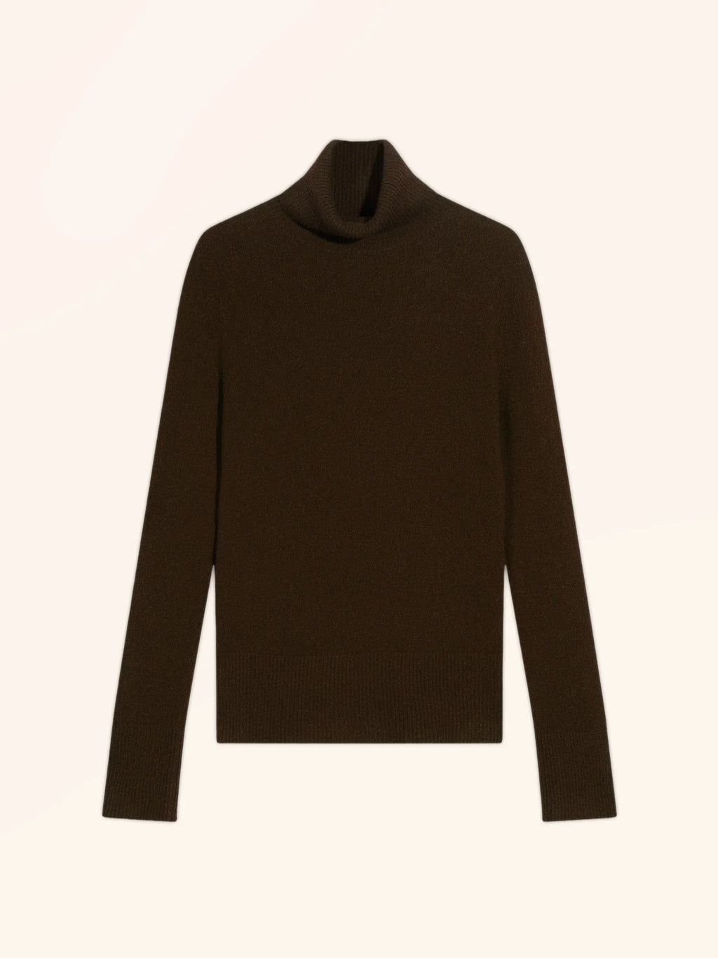 LEXIE Pull Col Roulé Choco