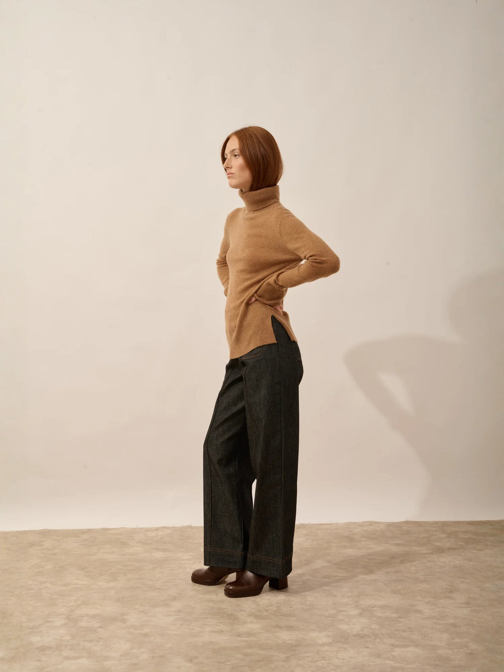 LEXIE Sweater Turtleneck Hazelnut
