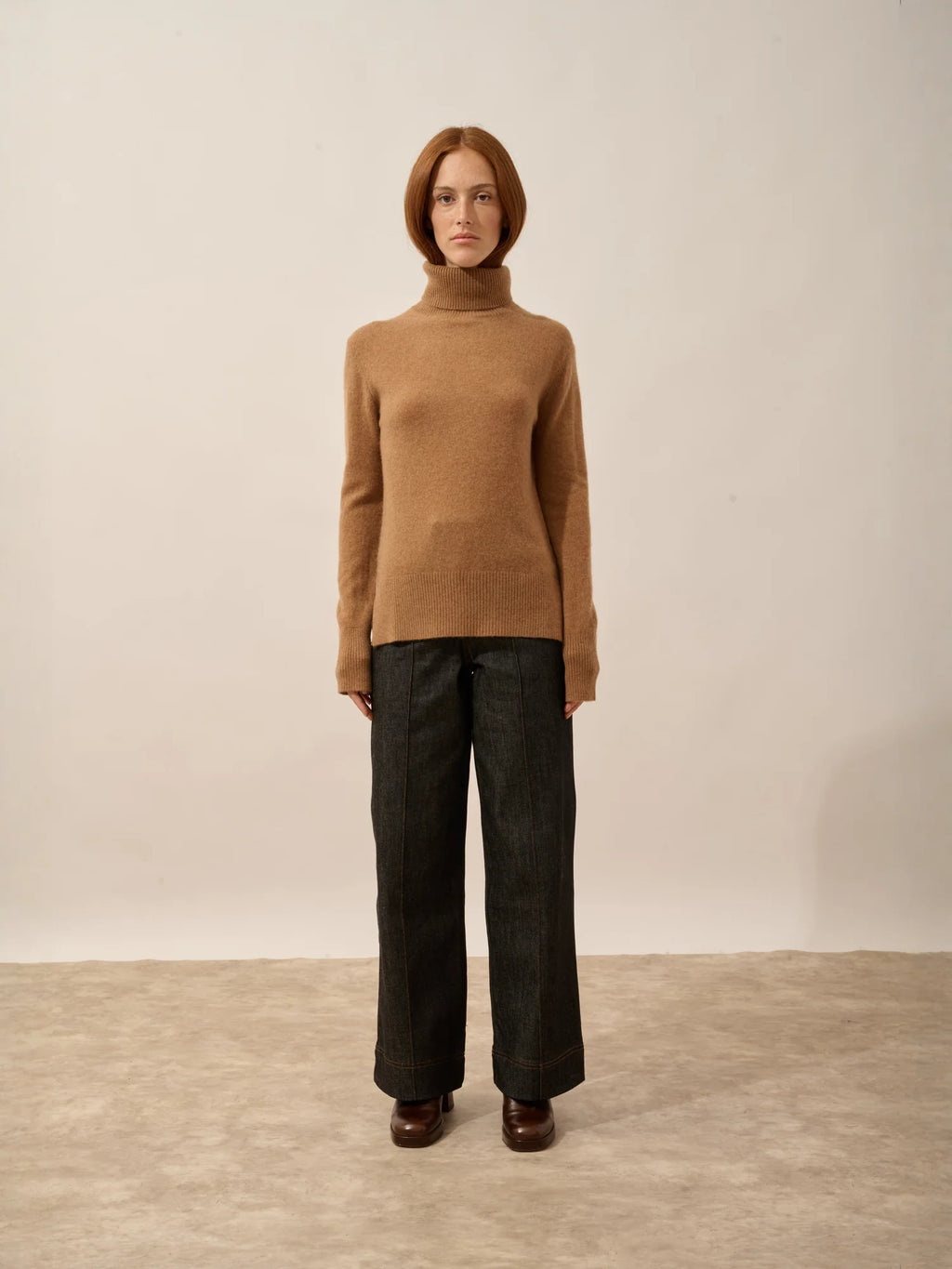 LEXIE Sweater Turtleneck Hazelnut