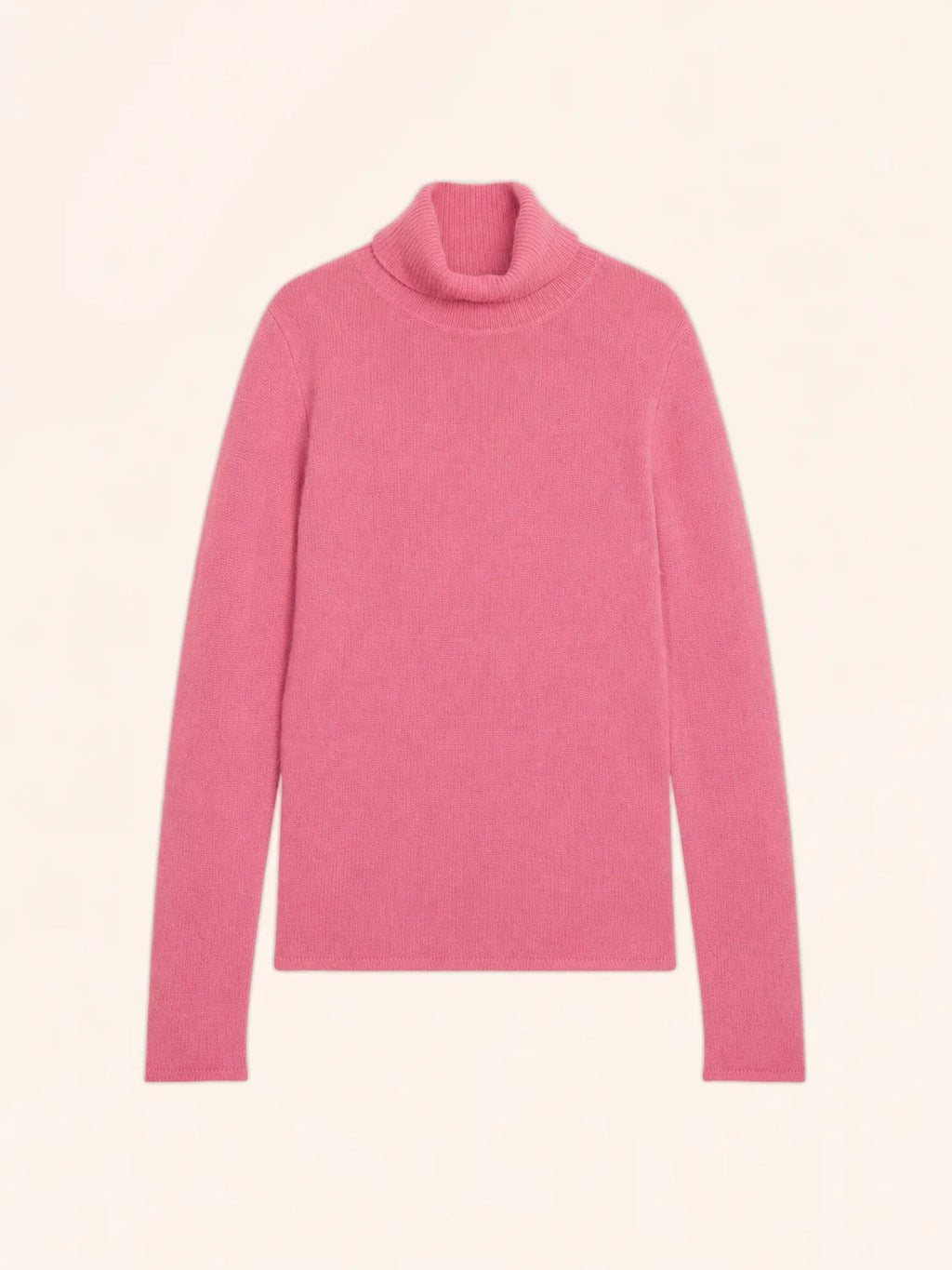 MATT Pullover Rollkragen 4-fädig Erdbeerrot