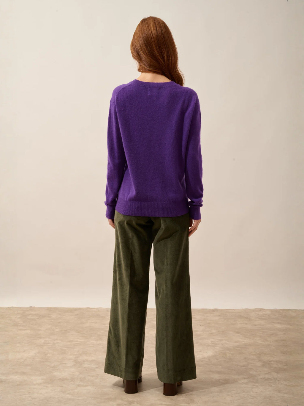 NORA Pull Col V Violette