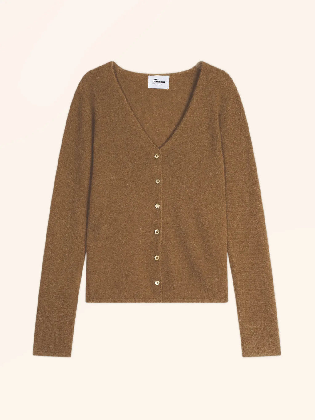 NORMA Cardigan Col V Noisette