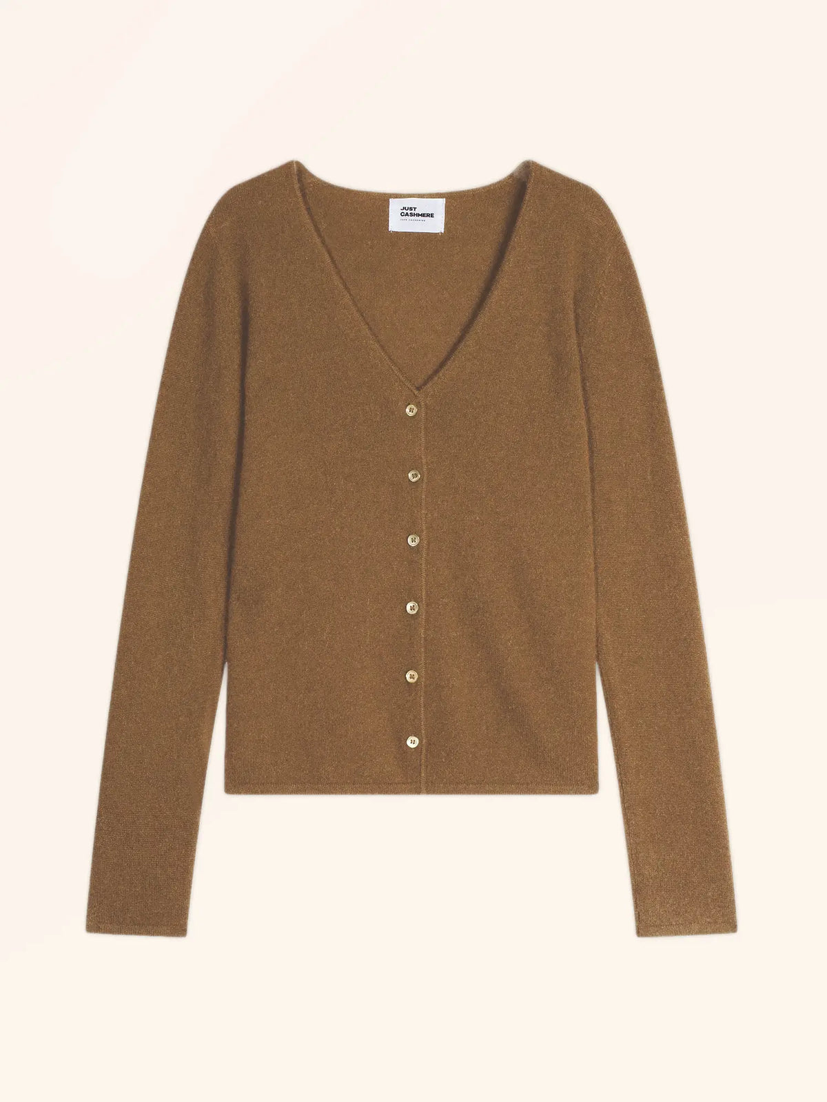 NORMA Cardigan Col V Noisette