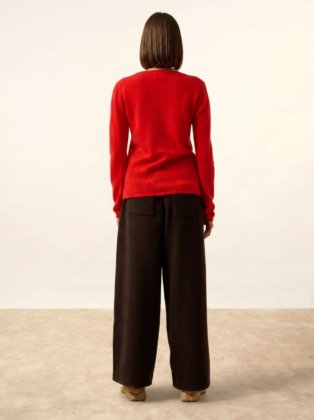 NORMA Cardigan Col V Tomate