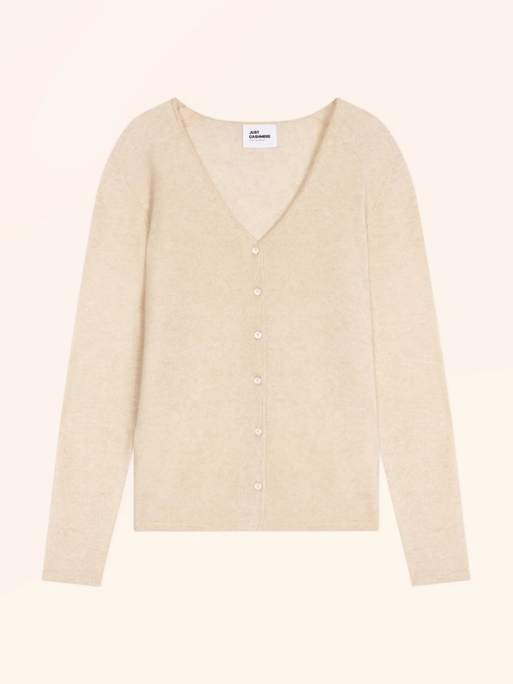 NORMA Cardigan Col V Avoine