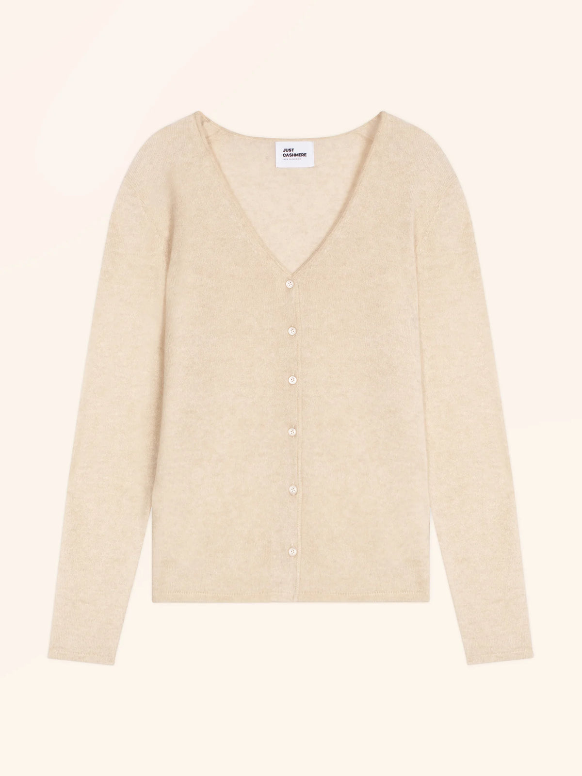 NORMA Cardigan Col V Avoine