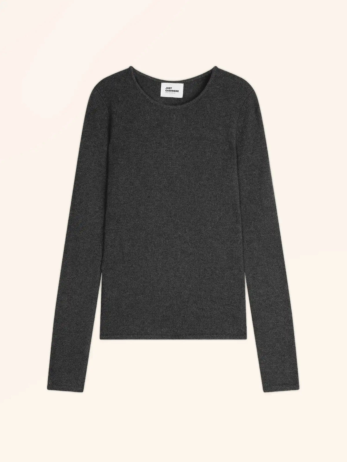 JOYCE Pull Col Rond 4 Fils Carbone Chiné