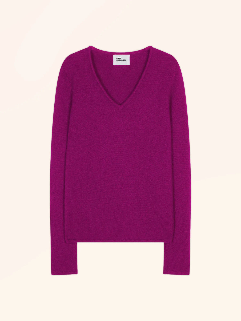 ABBY Pull Col V 4 Fils Violine