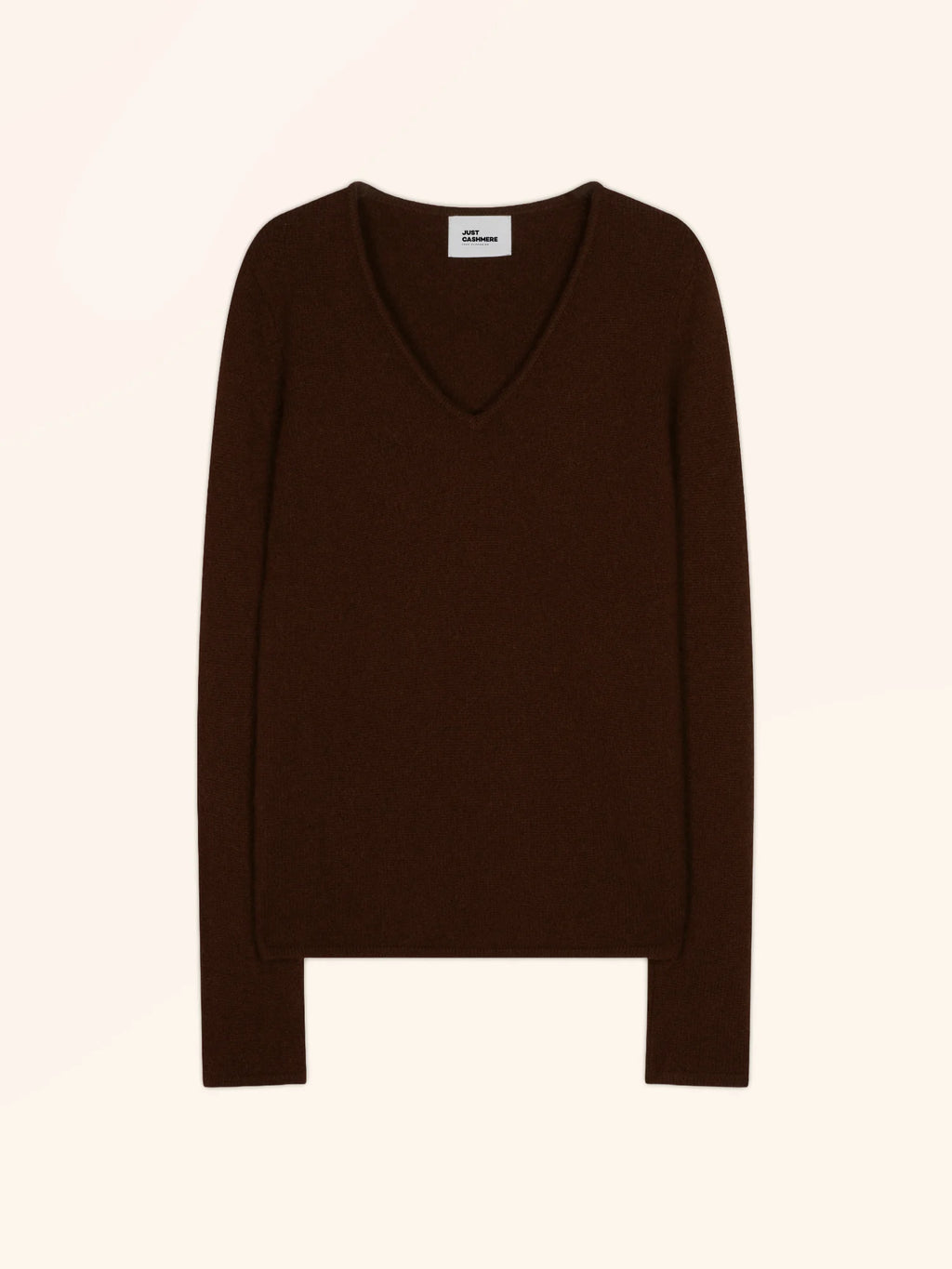 ABBY Sweater V-Neck 4 Ply Coffee