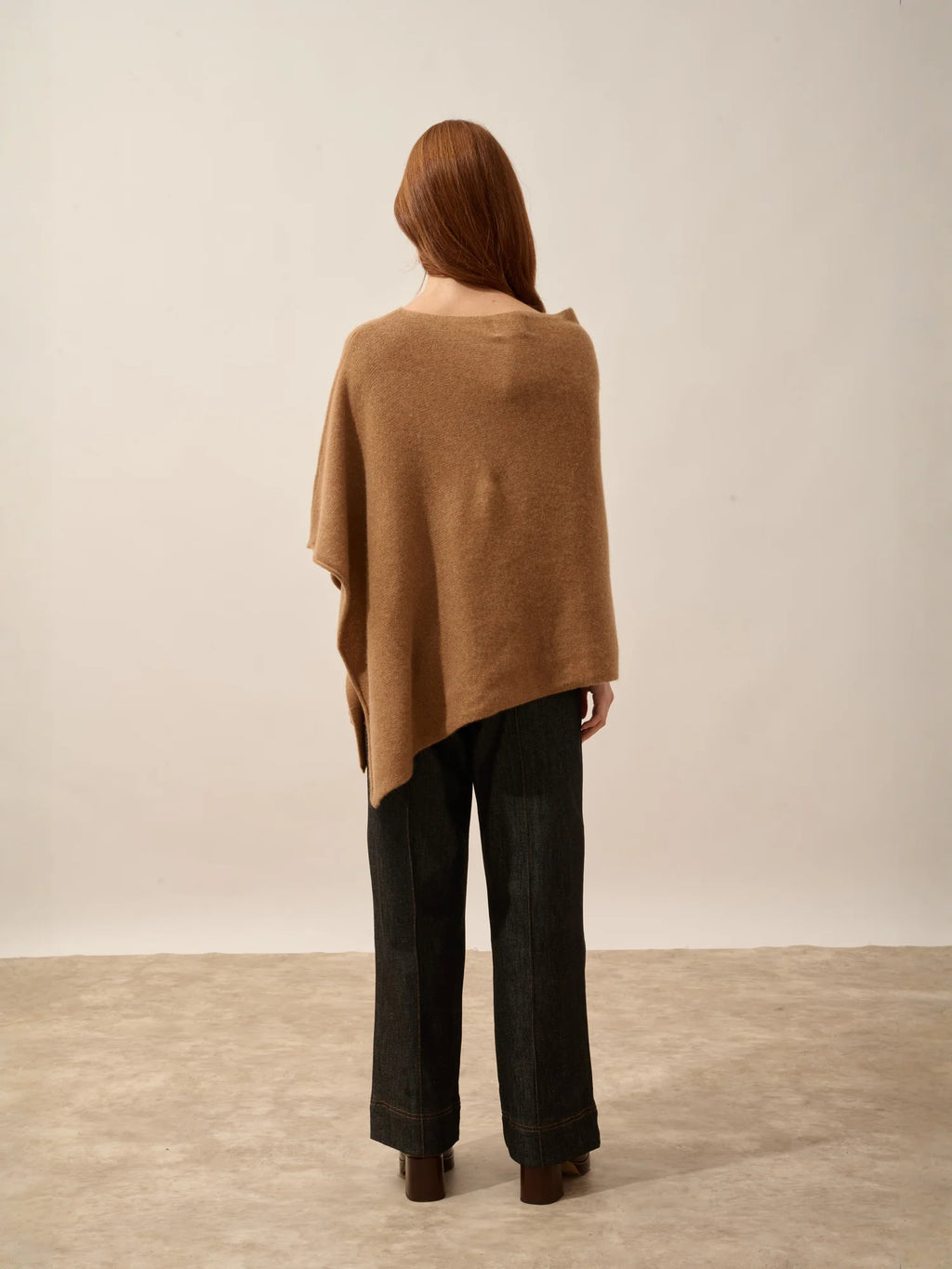 SALLY Poncho 4 Ply Hazelnut