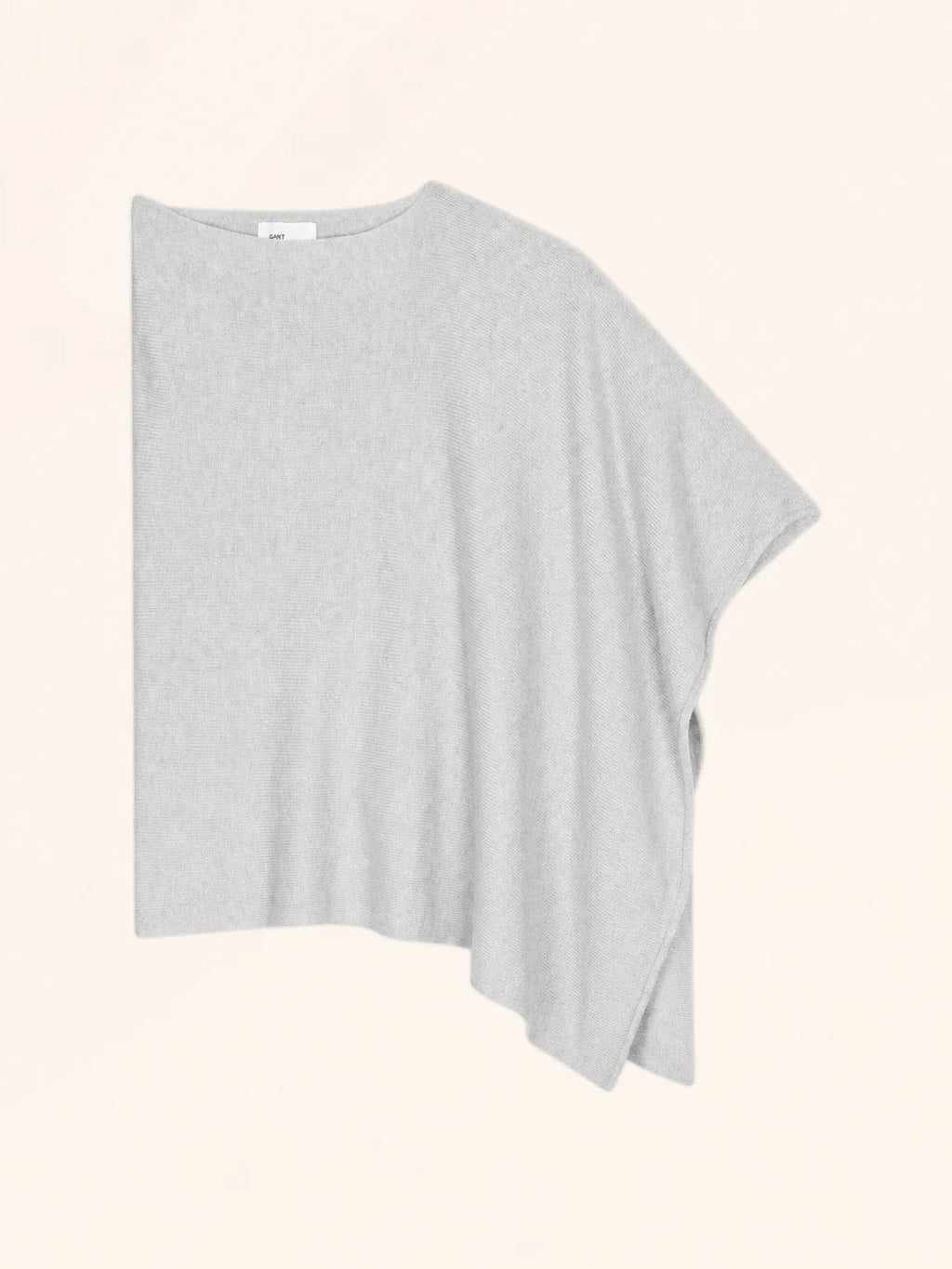 SALLY Poncho 4 Fils Gris Perle Chiné