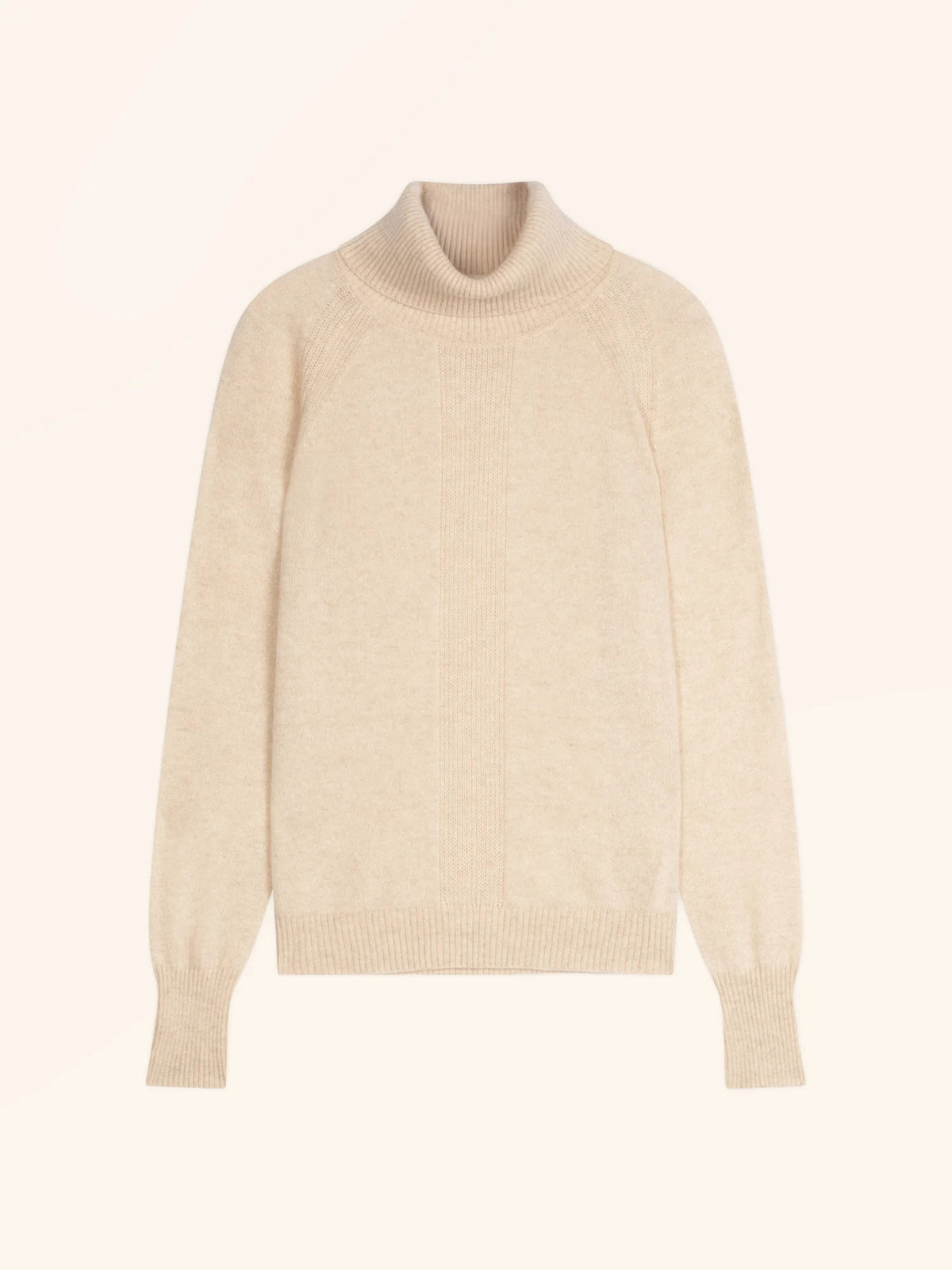 LILLY Pullover Rollkragen Haferbeige