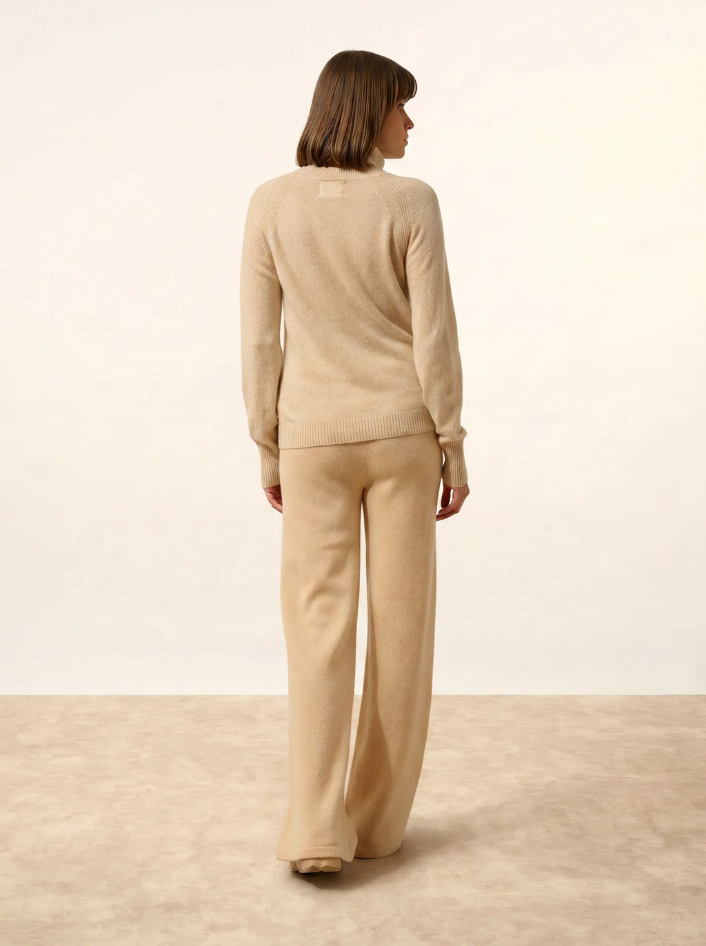 LILLY Pull Col Roulé Avoine