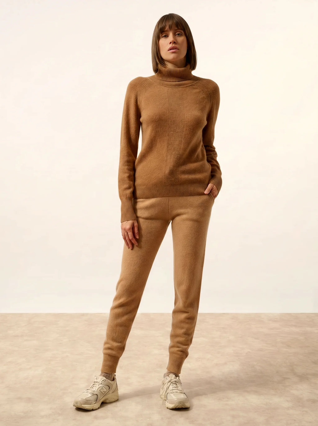 LILLY Sweater Turtleneck Hazelnut