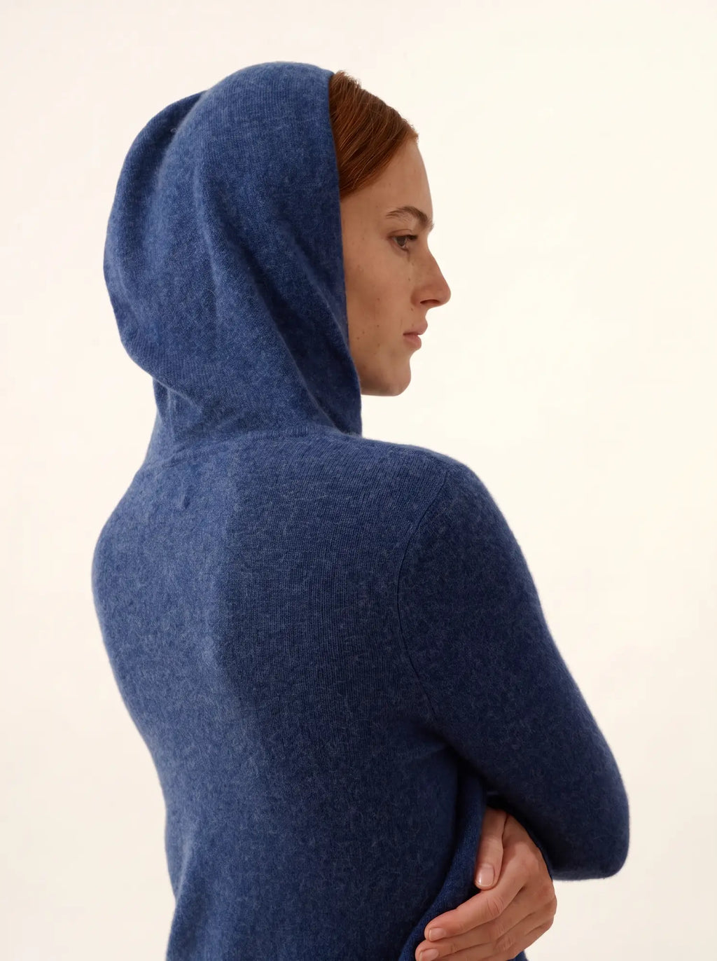 DEBBIE Gilet Zippé Capuche Océan Chiné