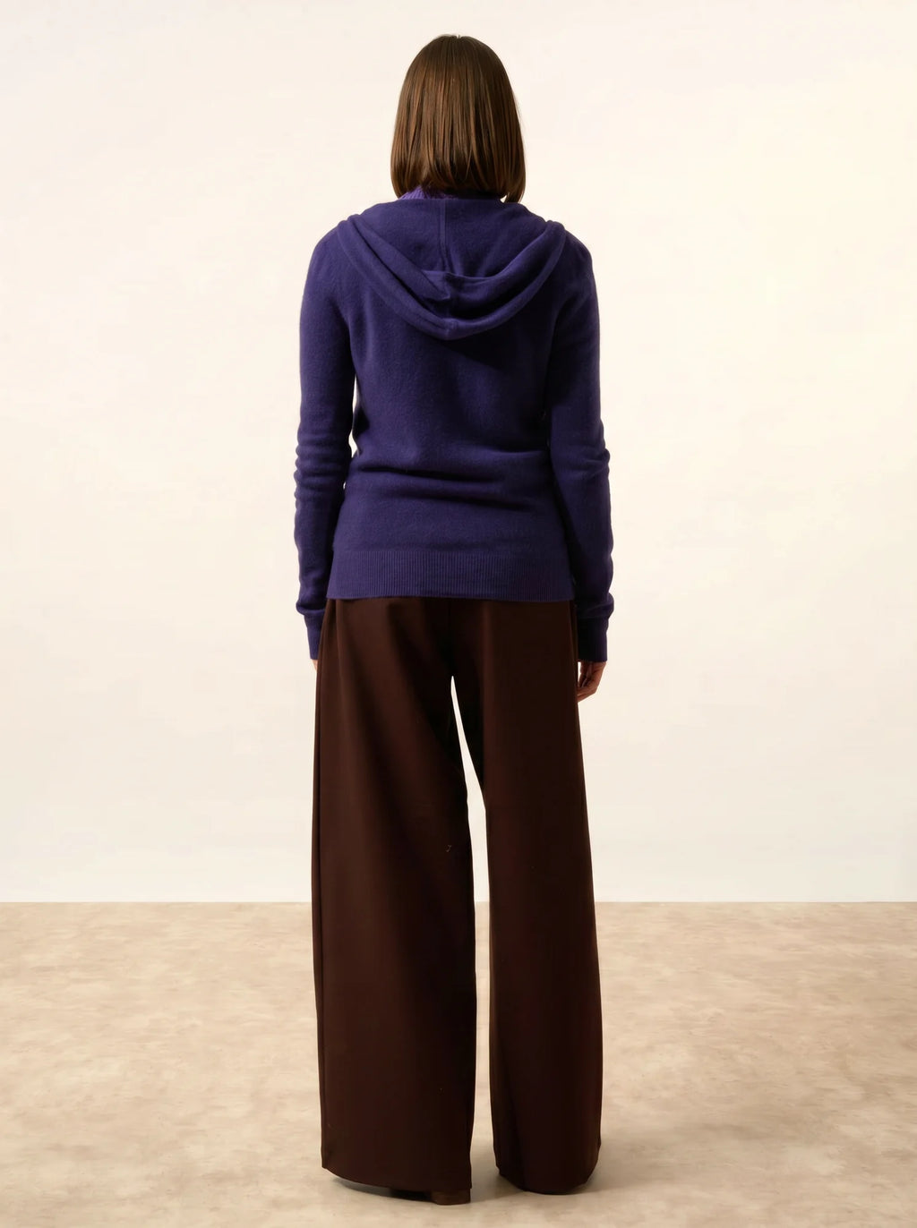 DEBBIE Gilet Zippé Capuche Violet