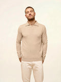 DOUGLAS Polo Long Sleeve Sand