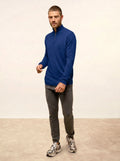BRADLEY Pullover Truckerkragen Ultramarin