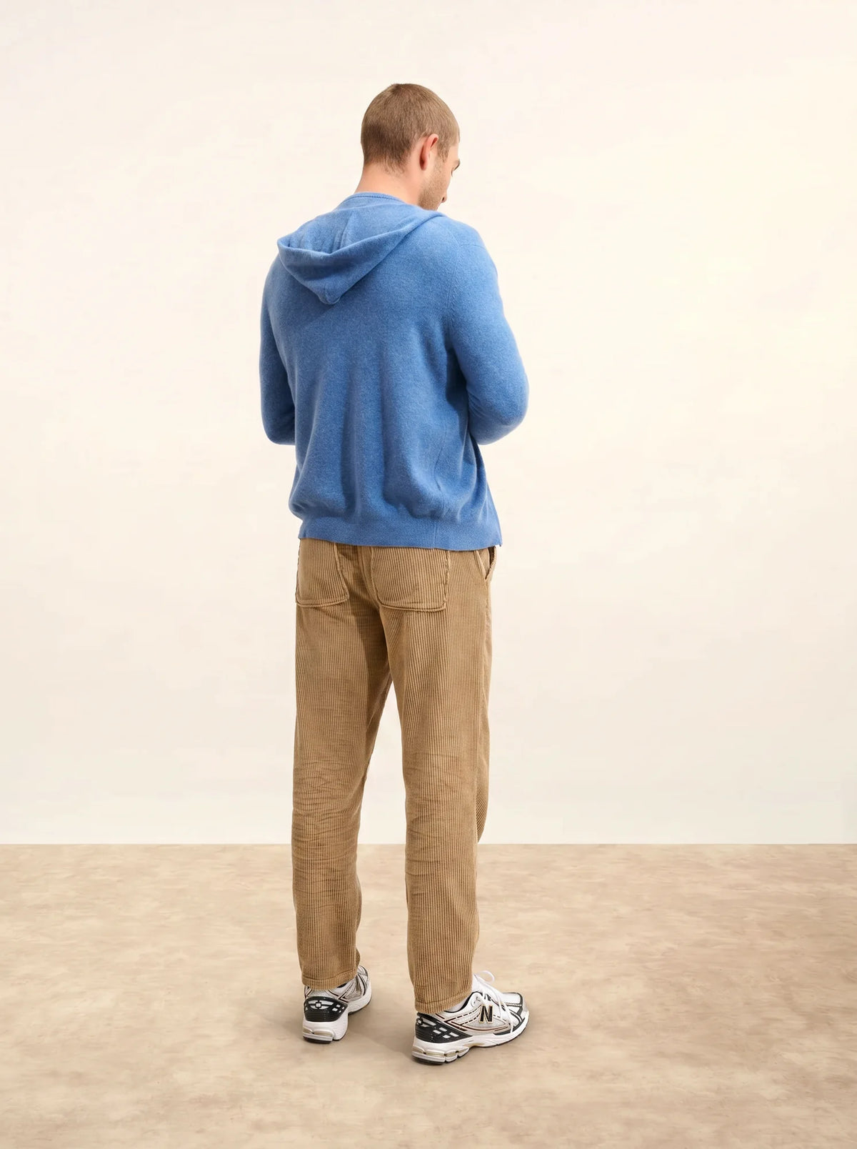 ELLIOT Weste mit Reißverschluss mit Kapuze Denimblau