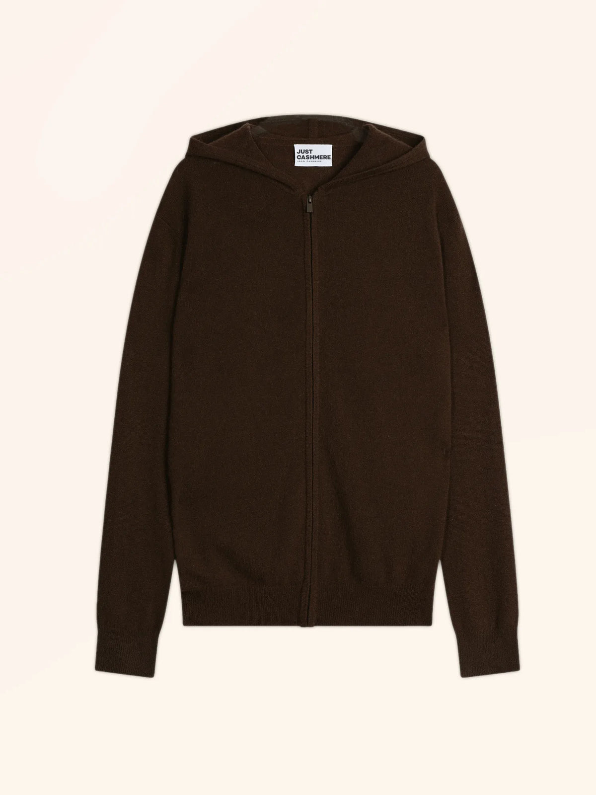 ELLIOT gilet zippé capuche choco