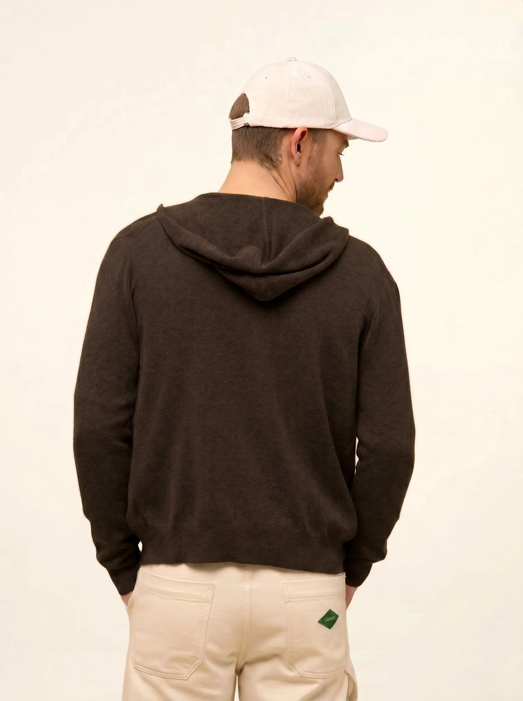 ELLIOT gilet zippé capuche choco