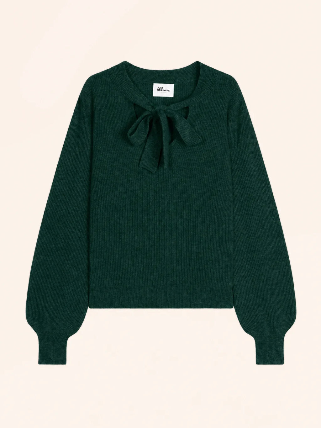 NOTY Pullover Schluppenkragen Zypressengrün