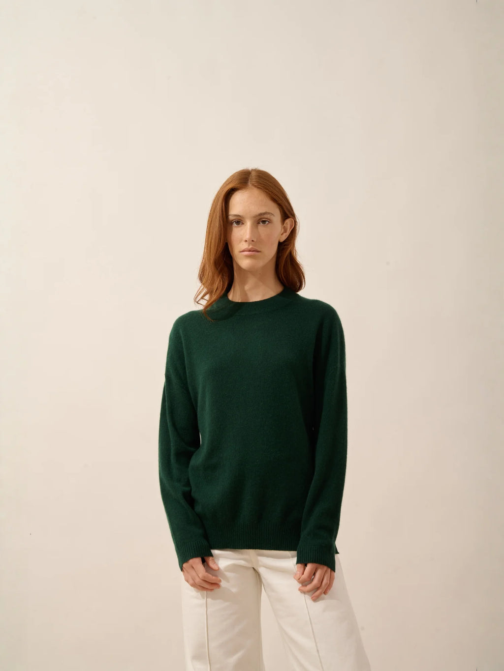 JOSPE Pullover Rundhalsausschnitt Zypressengrün