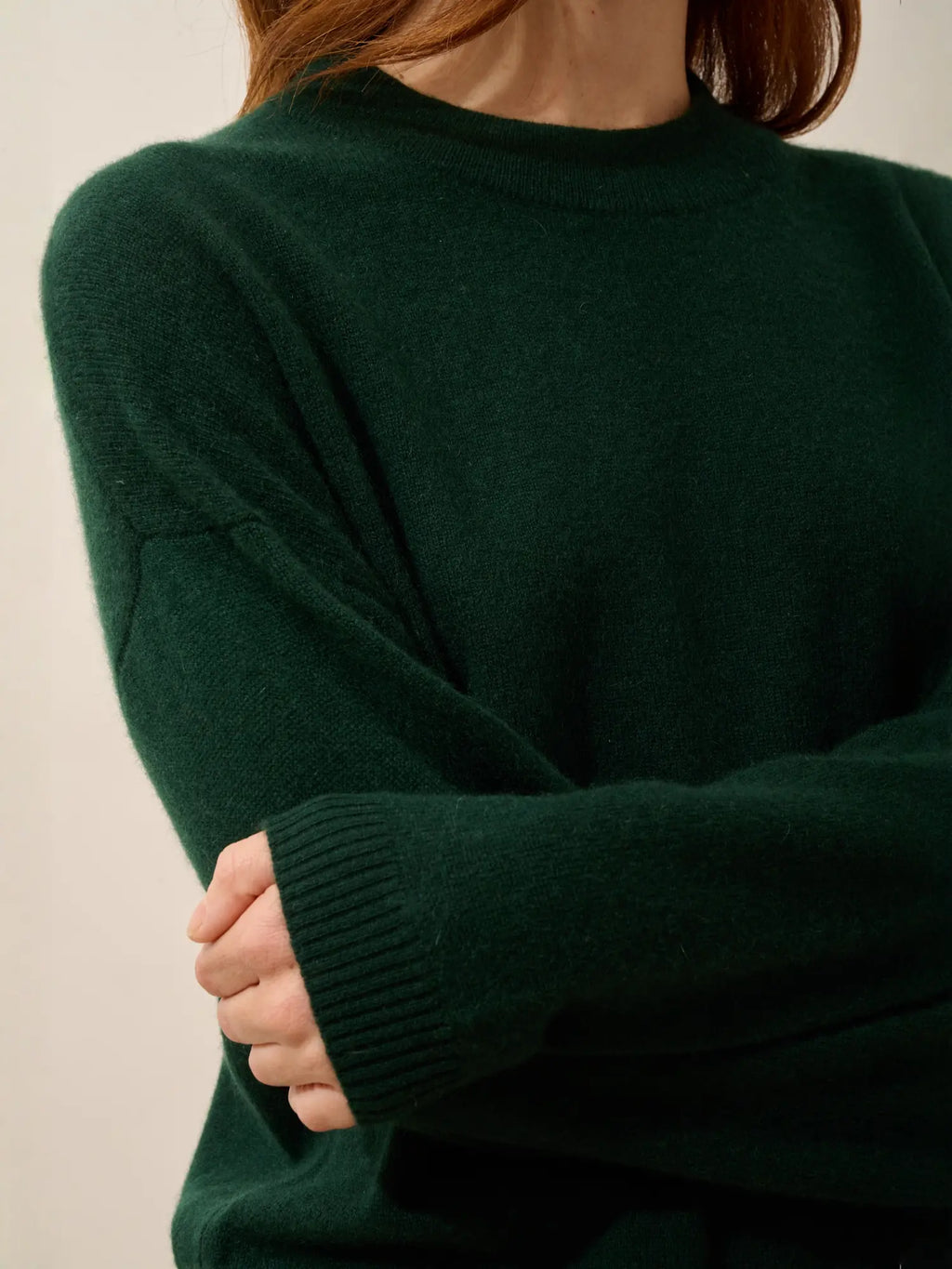 JOSPE Pullover Rundhalsausschnitt Zypressengrün