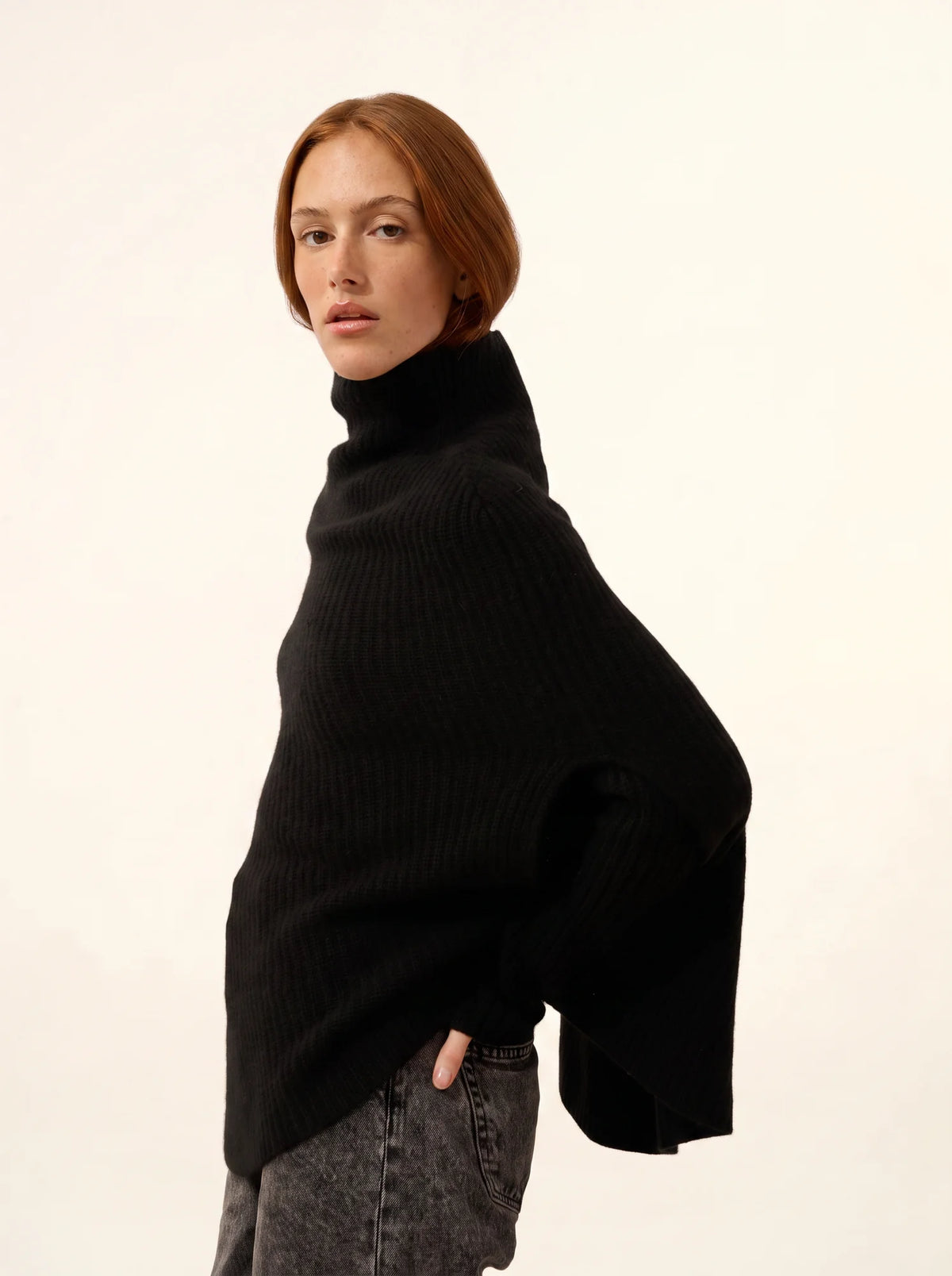 HUARAZ Cape Col Montant 6 Fils Noir