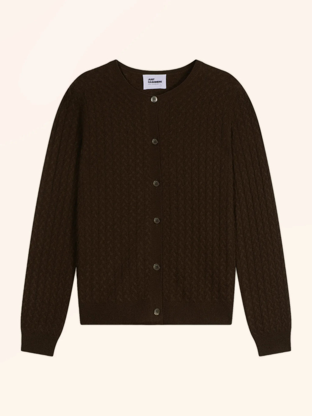 LAURA Cardigan Col Rond Choco