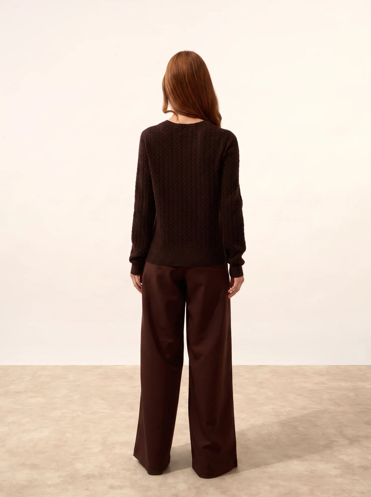 LAURA Cardigan Col Rond Choco