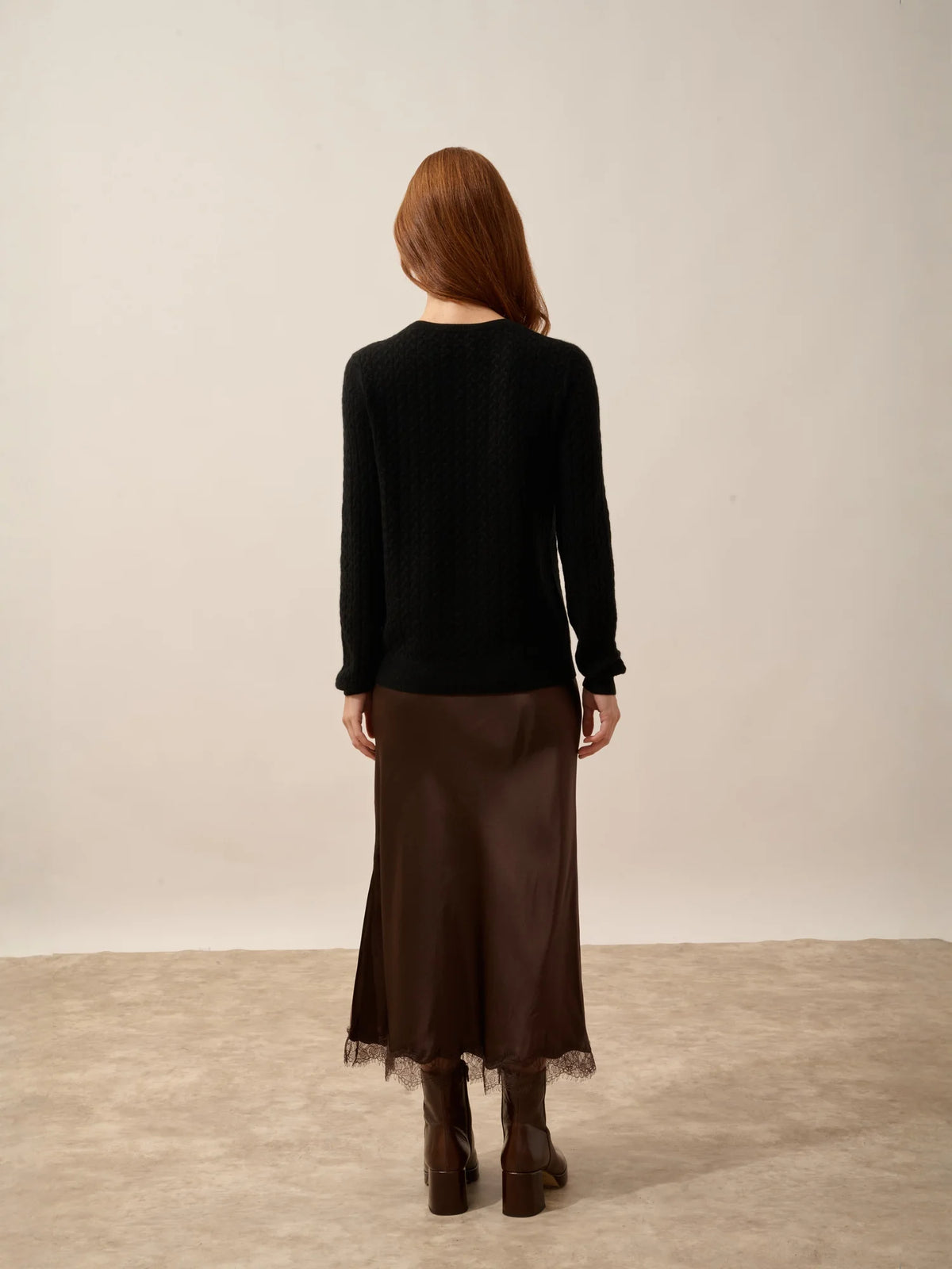 LAURA Cardigan Col Rond Noir