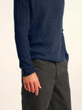 LUKKA Pullover Rundhalsausschnitt 4-fädig Mitternachtsblau
