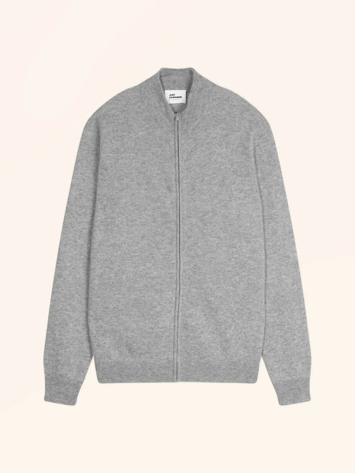 LILOU Gilet Zippé Col Montant Nuage Chiné