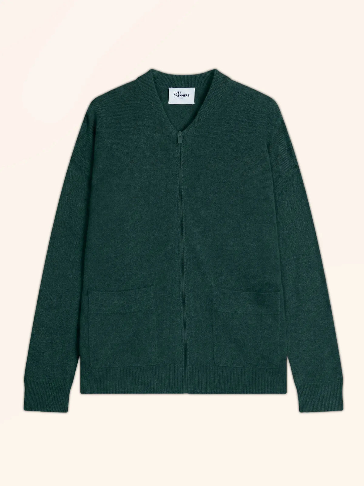 ERVIE Gilet Zippé Col Mao Cyprès