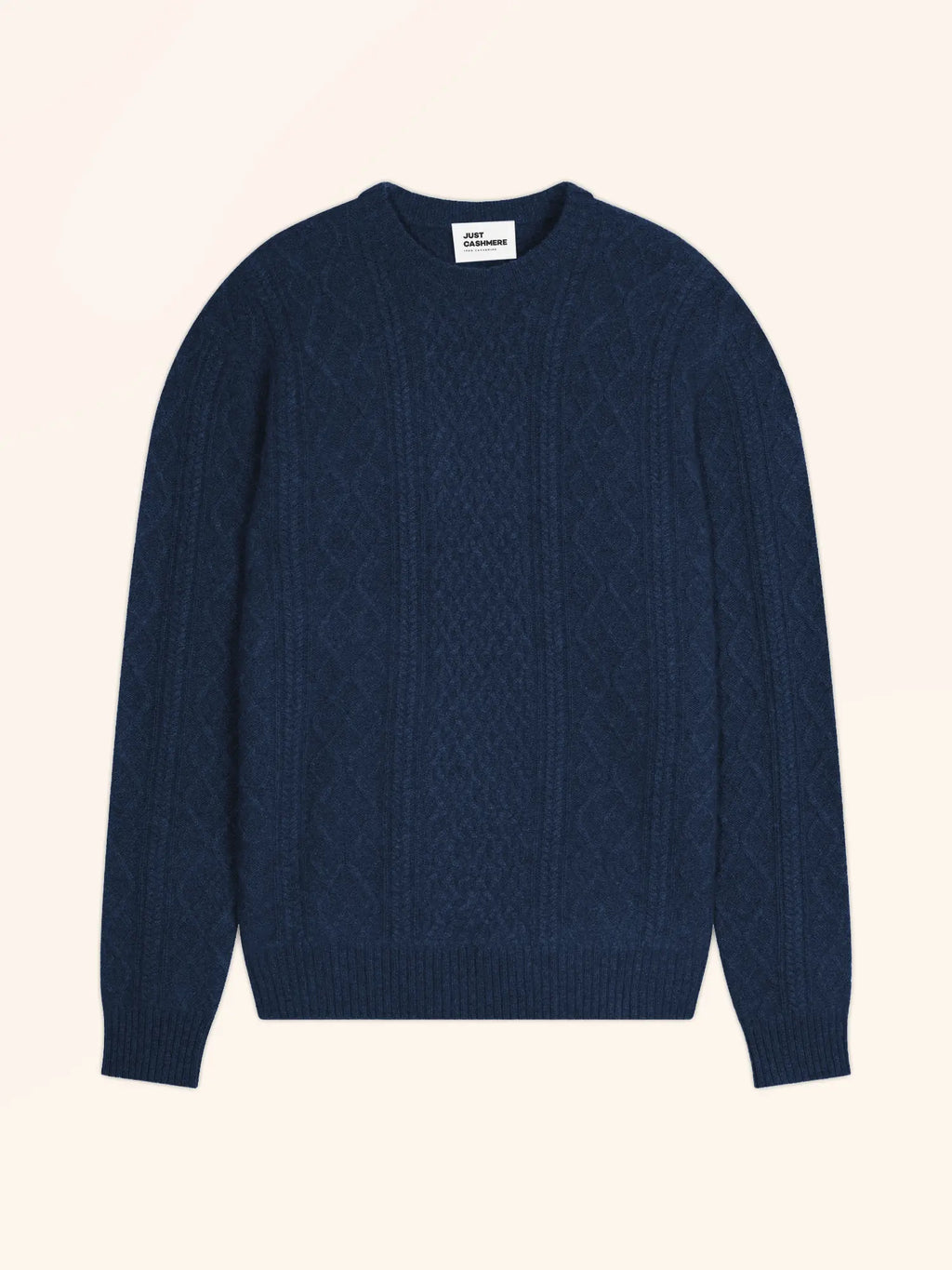 THURID Pullover Rundhalsausschnitt 4-fädig Ozeanblau meliert