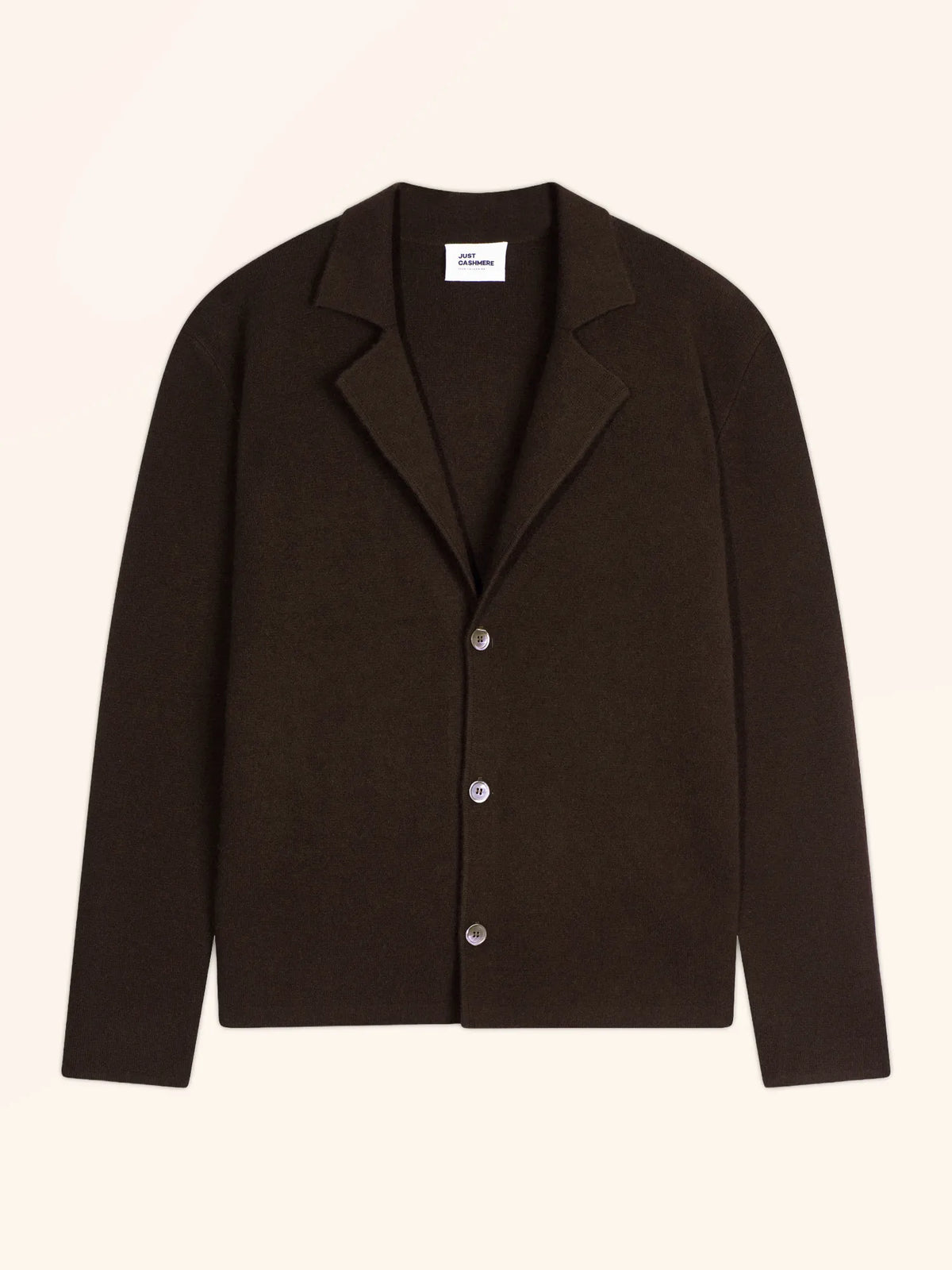 ALVAR veste boutonnée col tailleur choco