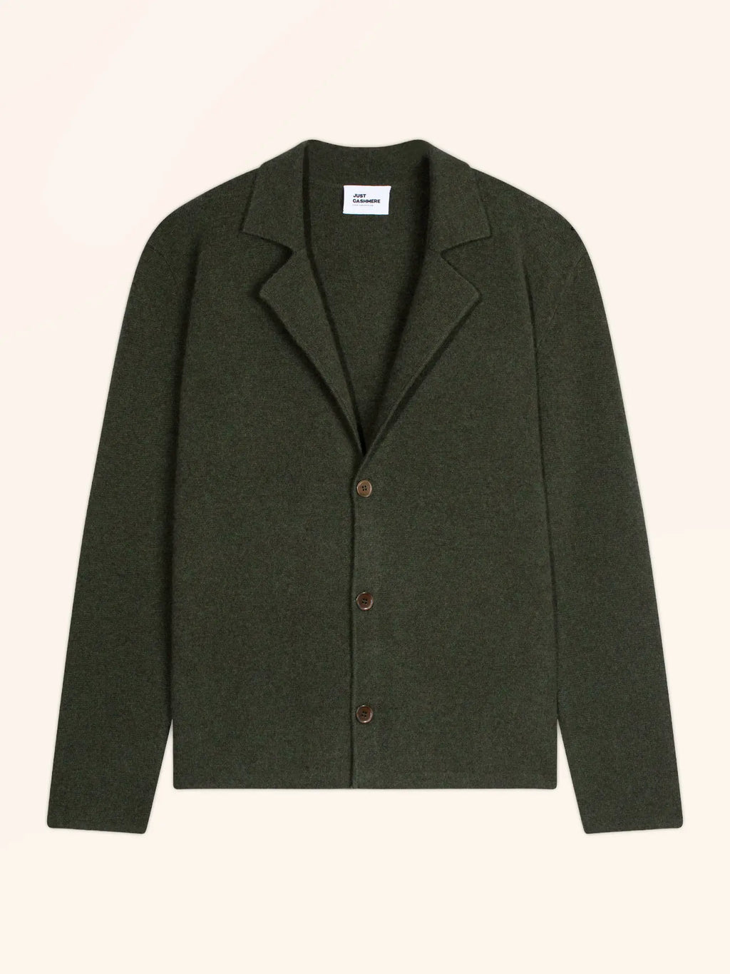 ALVAR veste boutonnée col tailleur kaki chiné
