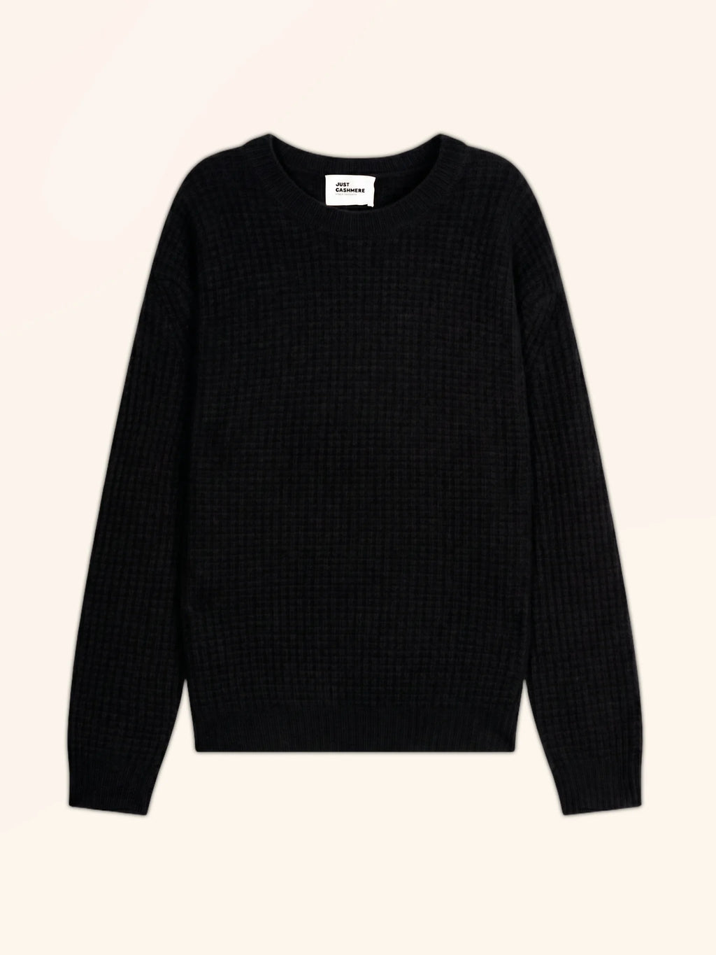 ASSAM Pull Col Rond 6 Fils Noir