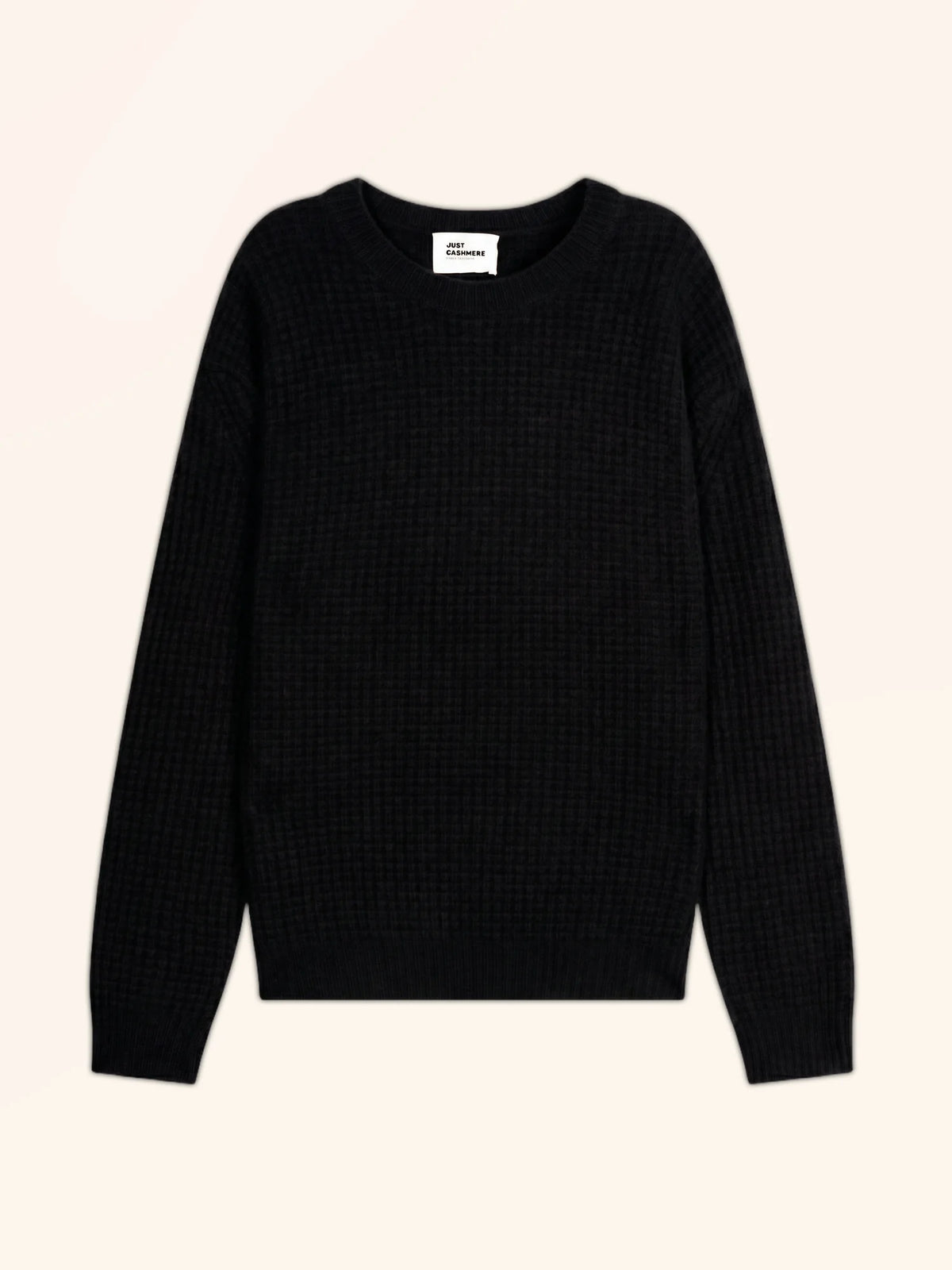 ASSAM Pull Col Rond 6 Fils Noir