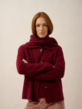 HEKLA Veste Boutonnée Col Chemise Bordeaux