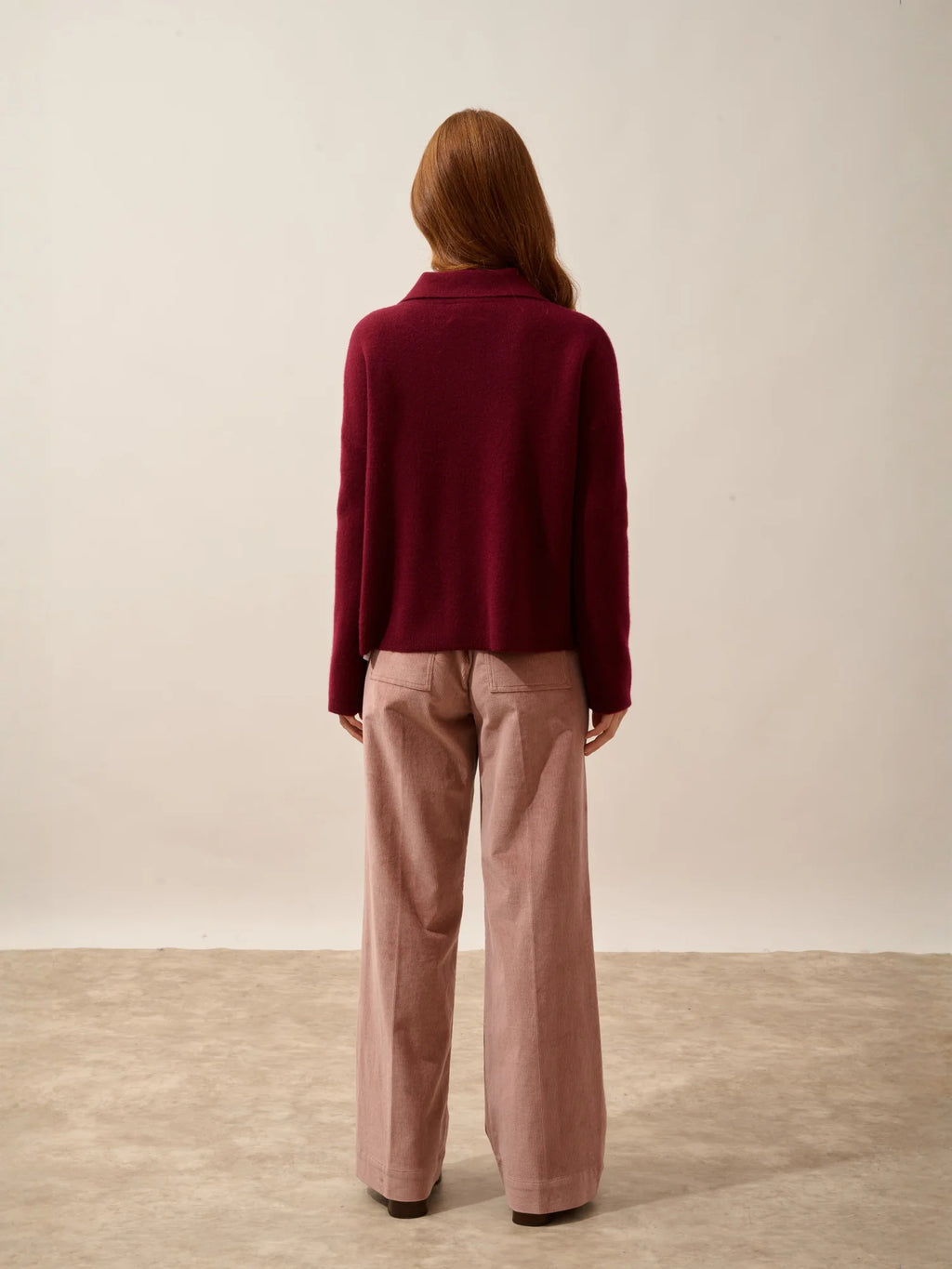 HEKLA Veste Boutonnée Col Chemise Bordeaux