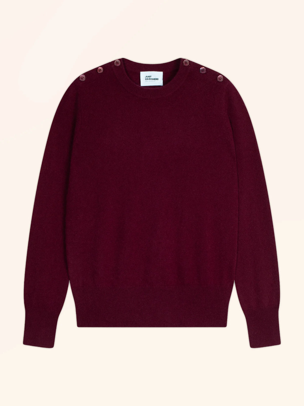 JEANNE Pull Col Rond Marin Bordeaux