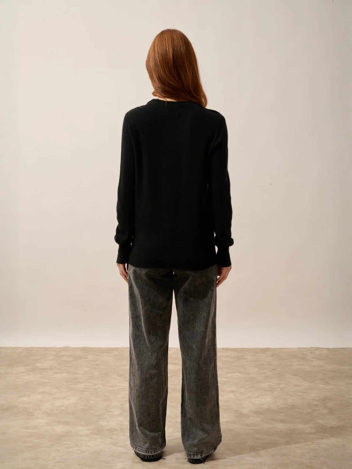 JEANNE Pullover Rundhalsausschnitt Marine Schwarz