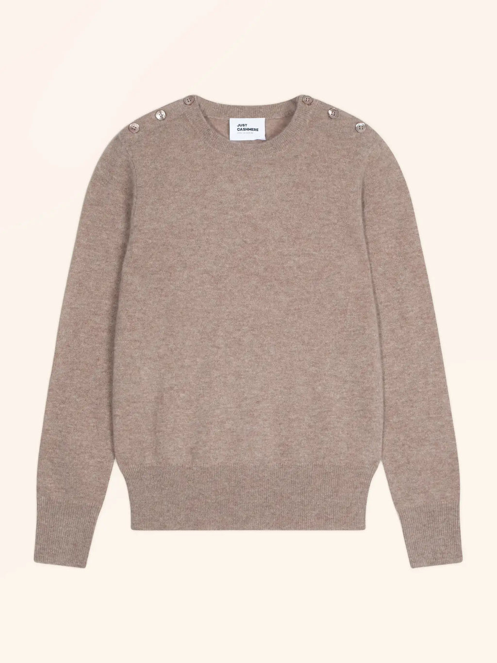 JEANNE Sweater Crew Neck Sailor Light Heather Taupe