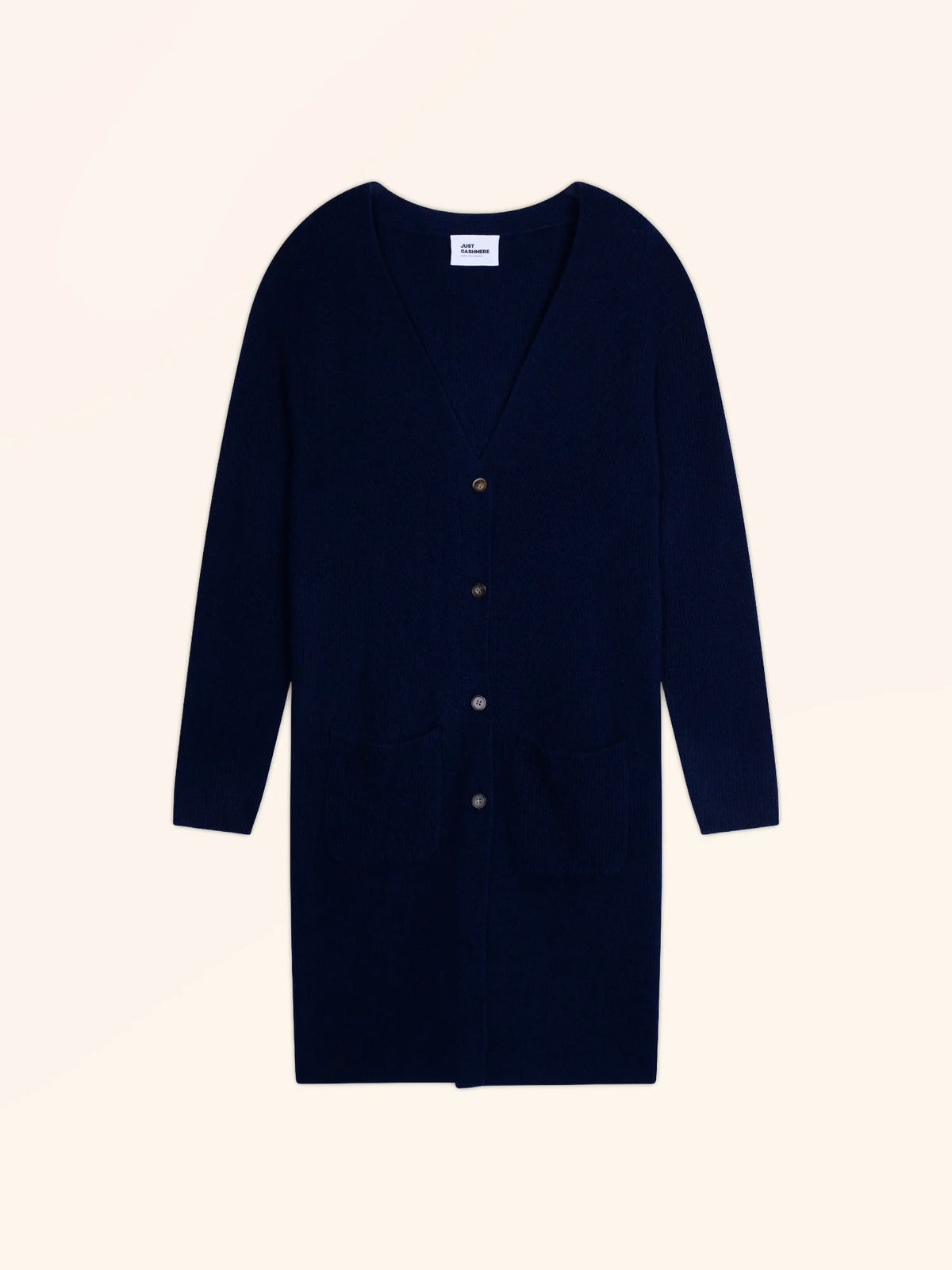 DACHE Cardigan Long Col V Bleu Marine