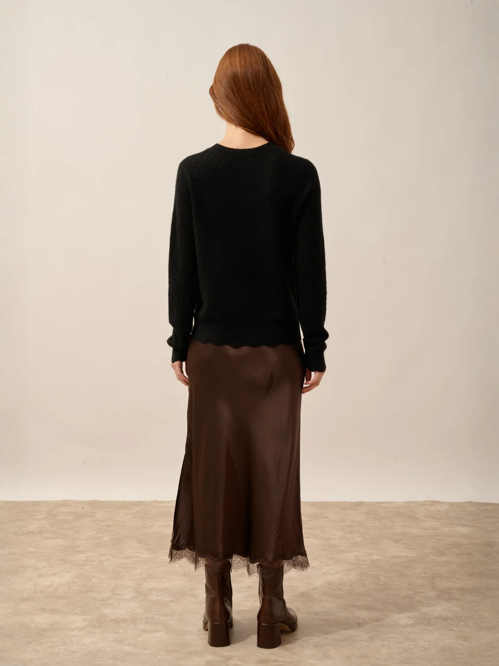 CIMBA Cardigan Crew Neck Black