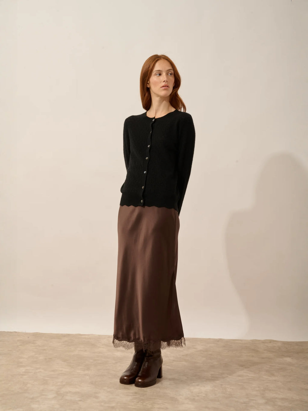 CIMBA Cardigan Crew Neck Black