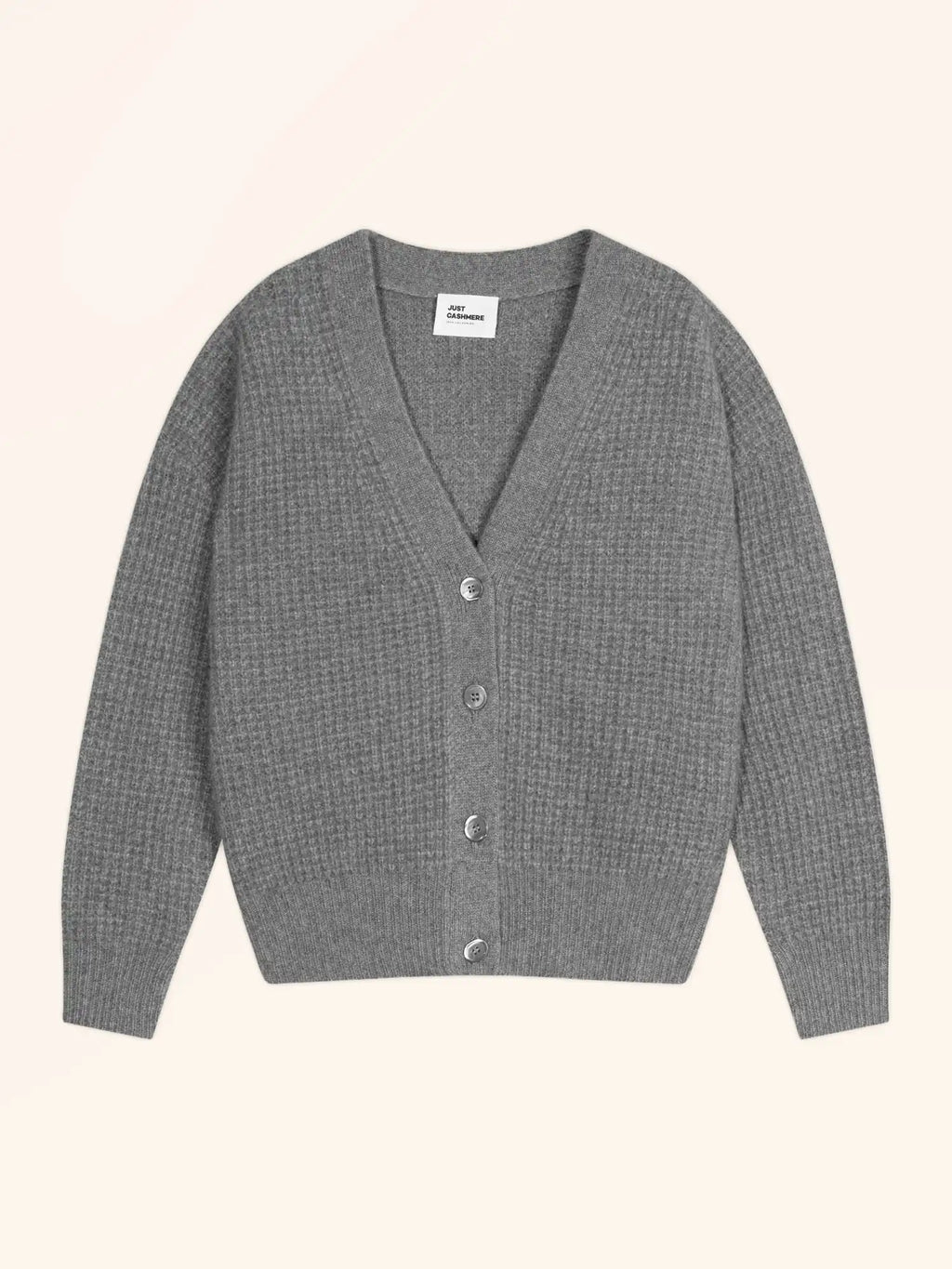 CLARA Cardigan V-Neck 6 Ply Heather Flannel