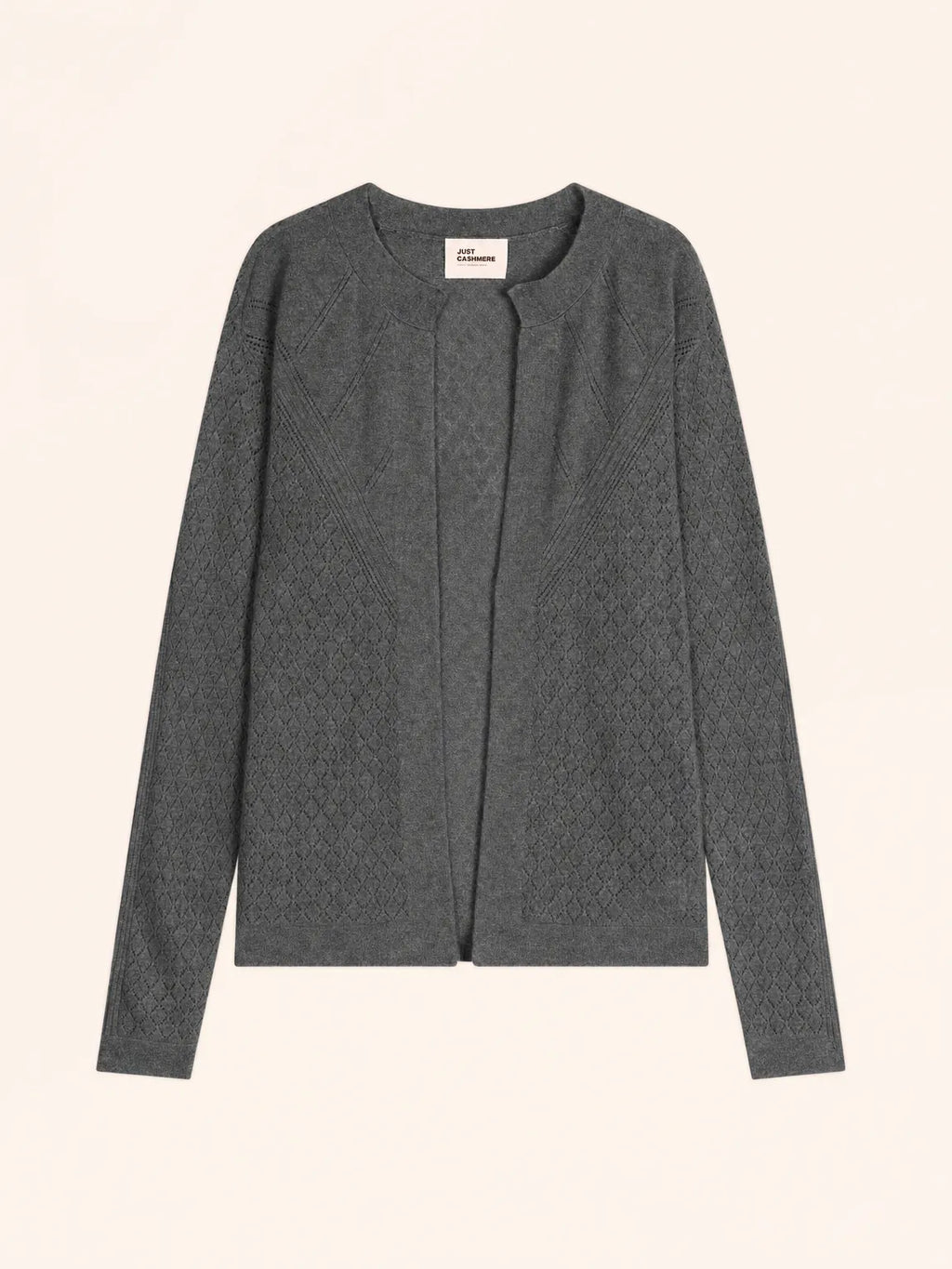 MYA Vest Open Crew Neck Heather Charcoal